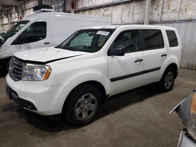 HONDA PILOT LX 2013 with VIN 5FNYF4H26DB078482 - Photo from auction