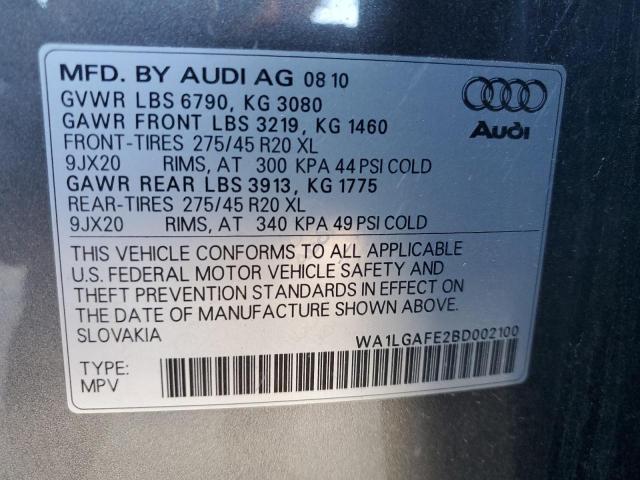 Photo 14 from auction – 2011 AUDI Q7 PREMIUM with VIN WA1LGAFE2BD002100