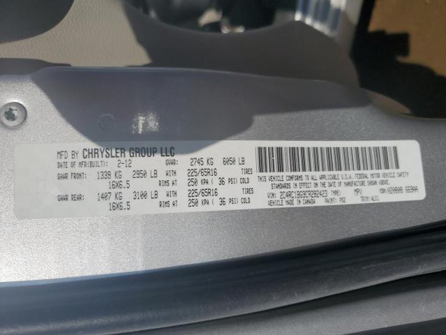 Photo 14 from auction – 2012 CHRYSLER TOWN & COU with VIN 2C4RC1BG9CR282423