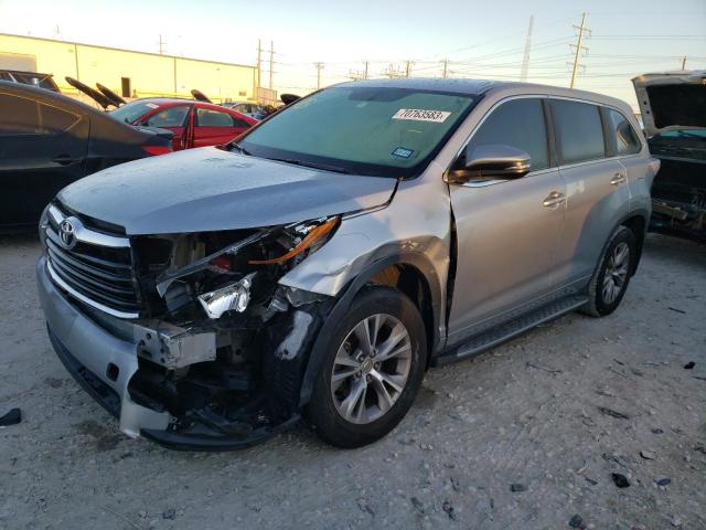 TOYOTA HIGHLANDER 2015 with VIN 5TDZKRFH1FS112752 - Photo from auction