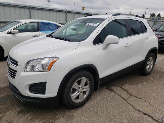 CHEVROLET TRAX 1LT 2016 with VIN KL7CJPSB9GB596920 - Photo from auction