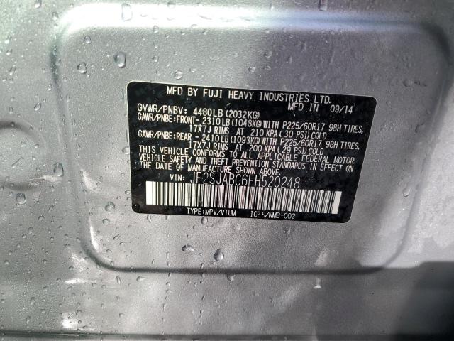 Photo 14 from auction – 2015 SUBARU FORESTER 2 with VIN JF2SJABC6FH520248