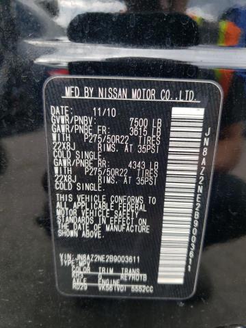 Photo 14 from auction – 2011 INFINITI QX56 with VIN JN8AZ2NE2B9003611