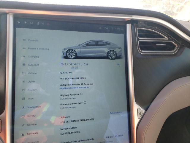 Photo 9 from auction – 2014 TESLA MODEL S with VIN 5YJSA1H11EFP52985