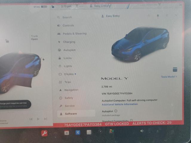 Zdjęcie 9 z aukcji – 2023 TESLA MODEL Y z VIN 7SAYGDEE7PA113384