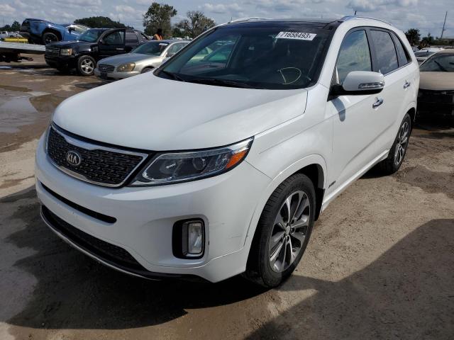 KIA SORENTO SX 2014 with VIN 5XYKWDA73EG466369 - Photo from auction
