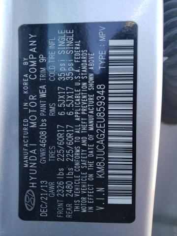 Photo 14 from auction – 2014 HYUNDAI TUCSON GLS with VIN KM8JUCAG2EU859348