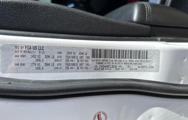 Photo 10 from auction – 2015 DODGE DURANGO SX with VIN 1C4RDHAG8FC139239