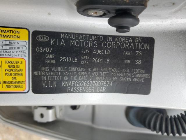 Photo 14 from auction – 2007 KIA RONDO LX with VIN KNAFG526377097679