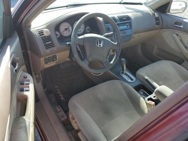 Photo 8 from auction – 2002 HONDA CIVIC EX with VIN JHMES26772S003483