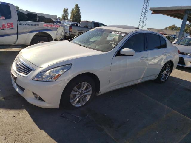 INFINITI G37 BASE 2012 with VIN JN1CV6APXCM935328 - Photo from auction