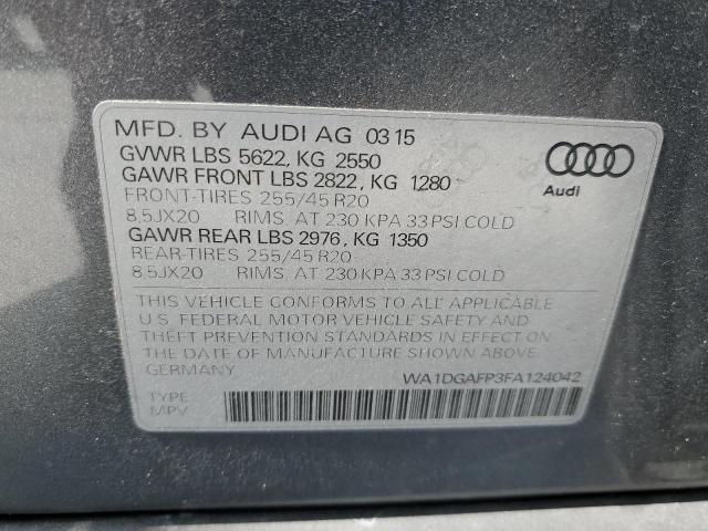 Photo 14 from auction – 2015 AUDI Q5 PREMIUM with VIN WA1DGAFP3FA124042