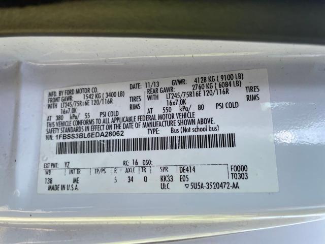 Photo 10 from auction – 2014 FORD ECONOLINE with VIN 1FBSS3BL6EDA28062