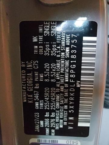Photo 14 from auction – 2023 KIA SORENTO SX with VIN 5XYRKDLF8PG183757