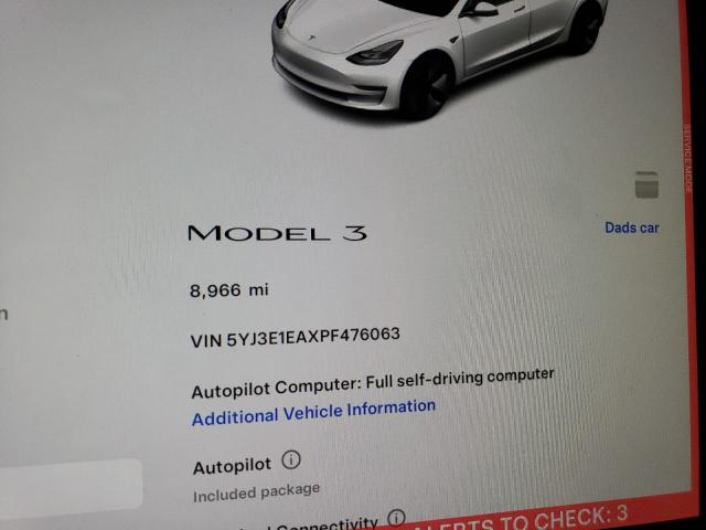Photo 9 from auction – 2023 TESLA MODEL 3 with VIN 5YJ3E1EAXPF476063