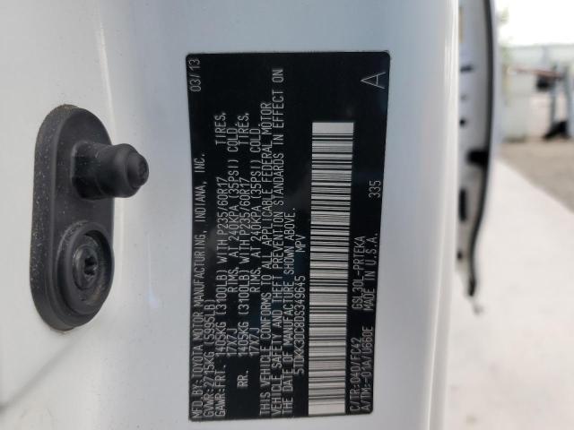 Photo 14 from auction – 2013 TOYOTA SIENNA LE with VIN 5TDKK3DC8DS349645