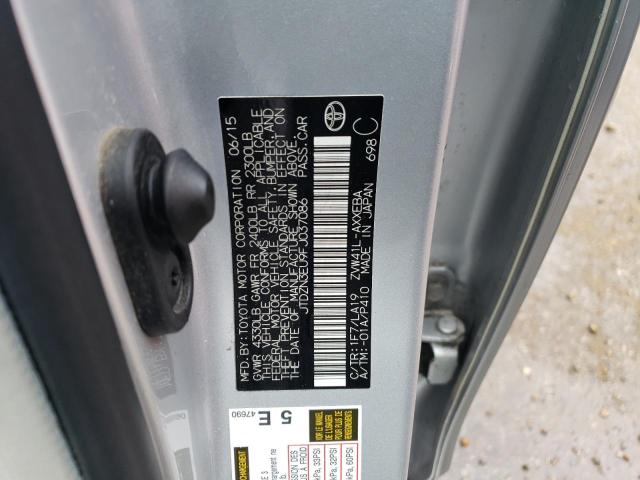 Photo 14 from auction – 2015 TOYOTA PRIUS V with VIN JTDZN3EU9FJ037086