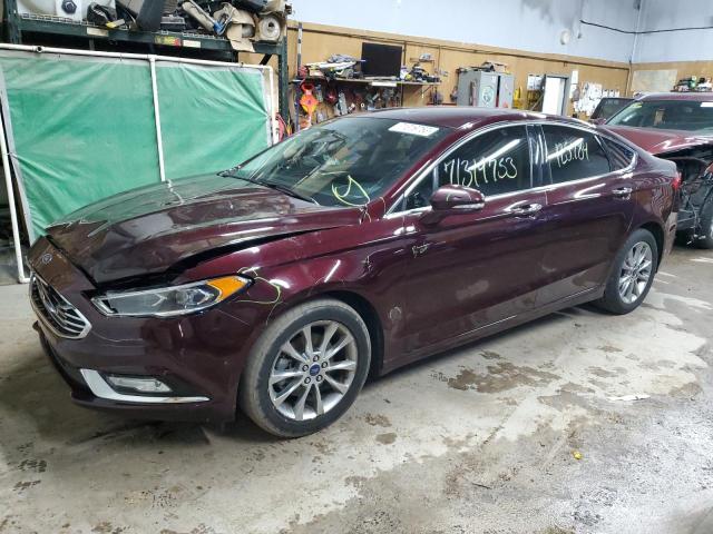 FORD FUSION SE 2017 with VIN 3FA6P0HDXHR366305 - Photo from auction