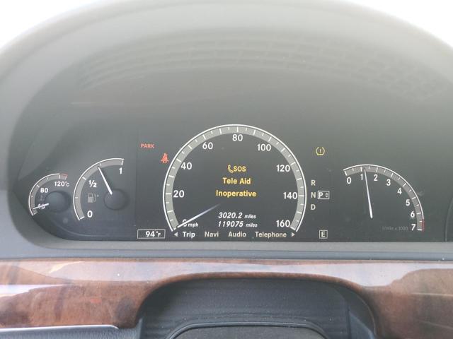 Photo 9 from auction – 2011 MERCEDES-BENZ S 550 with VIN WDDNG7BB2BA395908