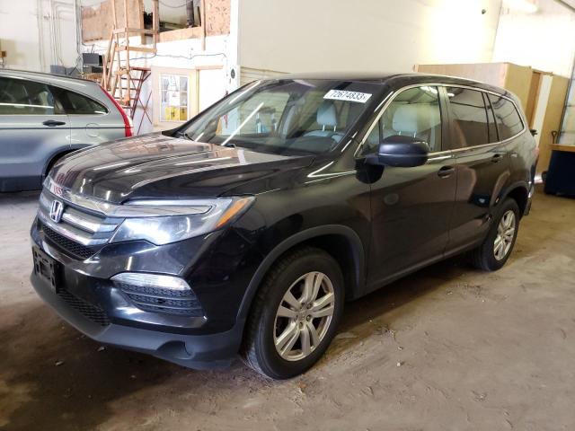 HONDA PILOT LX 2017 with VIN 5FNYF6H15HB005161 - Photo from auction