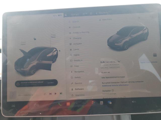Photo 9 from auction – 2023 TESLA MODEL Y with VIN 7SAYGDEE8PF672283