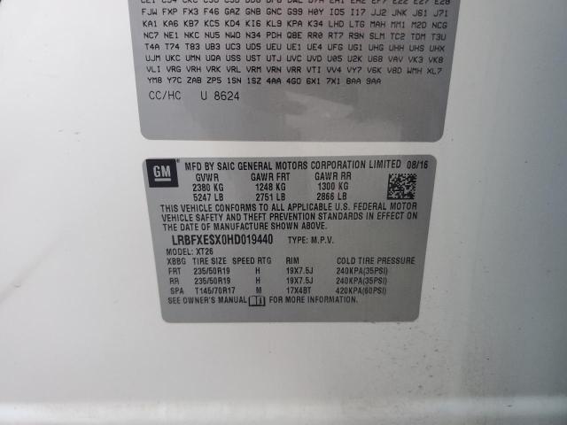 Photo 14 from auction – 2017 BUICK ENVISION P with VIN LRBFXESX0HD019440