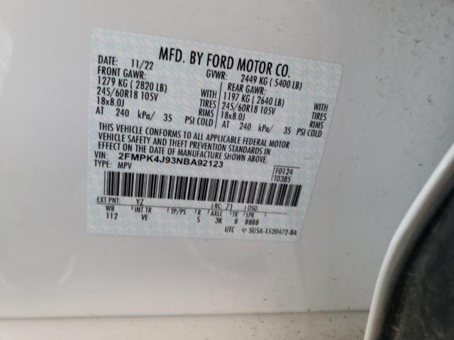 Photo 14 from auction – 2022 FORD EDGE SEL with VIN 2FMPK4J93NBA92123