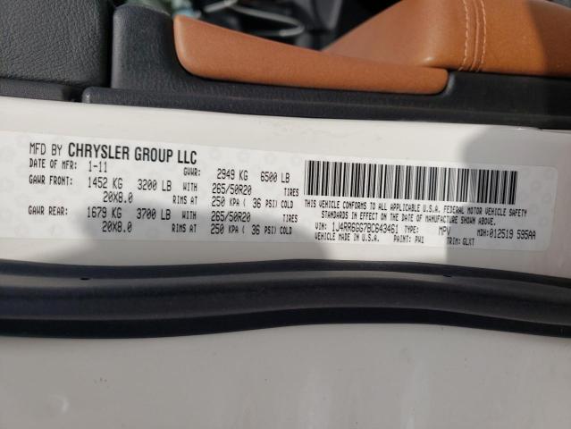 Photo 14 from auction – 2011 JEEP GRAND CHER with VIN 1J4RR6GG7BC643461