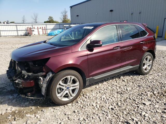 FORD EDGE TITAN 2017 with VIN 2FMPK4K82HBB65430 - Photo from auction