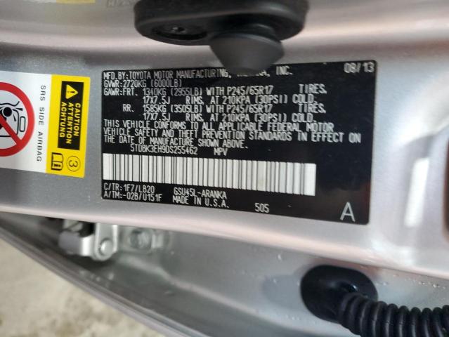 Photo 14 from auction – 2013 TOYOTA HIGHLANDER with VIN 5TDBK3EH9DS255462