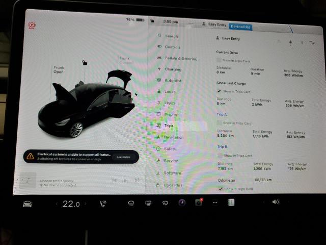 Photo 9 from auction – 2019 TESLA MODEL 3 with VIN 5YJ3E1EB3KF251002