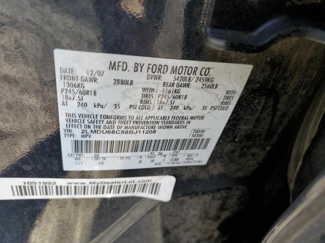 Photo 14 from auction – 2008 LINCOLN MKX with VIN 2LMDU68C58BJ11208