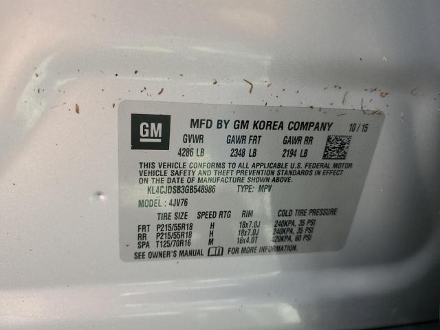 Photo 14 from auction – 2016 BUICK ENCORE PRE with VIN KL4CJDSB3GB548986