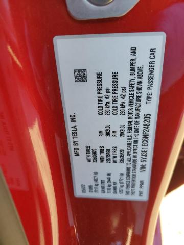 Photo 14 from auction – 2022 TESLA MODEL 3 with VIN 5YJ3E1EC6NF248205