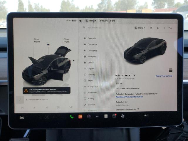 Foto 9 de la subasta – 2024 TESLA MODEL Y con VIN 7SAYGDED9RF177505