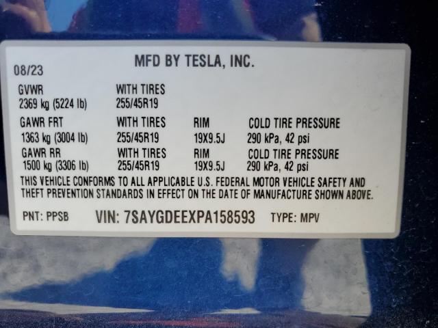 Zdjęcie 14 z aukcji – 2023 TESLA MODEL Y z VIN 7SAYGDEEXPA158593