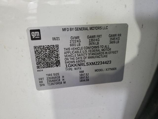 Photo 14 from auction – 2021 GMC ACADIA SLE with VIN 1GKKNRLSXMZ234423