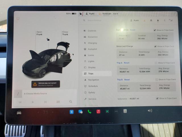 Photo 9 from auction – 2022 TESLA MODEL 3 with VIN 5YJ3E1EB8NF110785