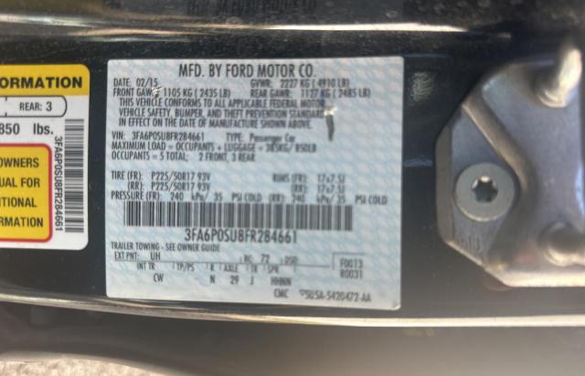 Photo 10 from auction – 2015 FORD FUSION TIT with VIN 3FA6P0SU8FR284661