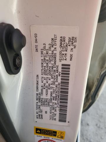 Photo 14 from auction – 2003 LEXUS LX 470 with VIN JTJHT00W833533180