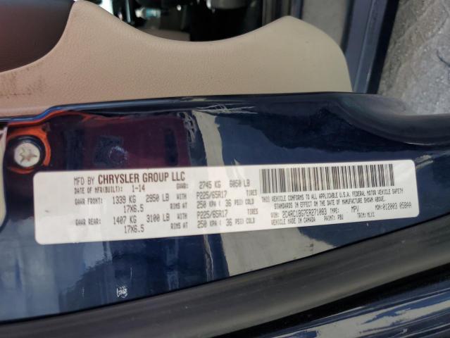 Photo 14 from auction – 2014 CHRYSLER TOWN & COU with VIN 2C4RC1BG7ER271083