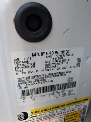 Photo 14 from auction – 2014 FORD EXPEDITION with VIN 1FMJK1K57EEF17167