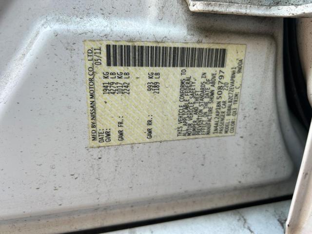Photo 10 from auction – 2011 NISSAN ALTIMA BAS with VIN 1N4AL2AP1BN508797