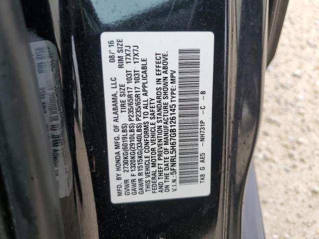 Photo 14 from auction – 2016 HONDA ODYSSEY EX with VIN 5FNRL5H67GB126145