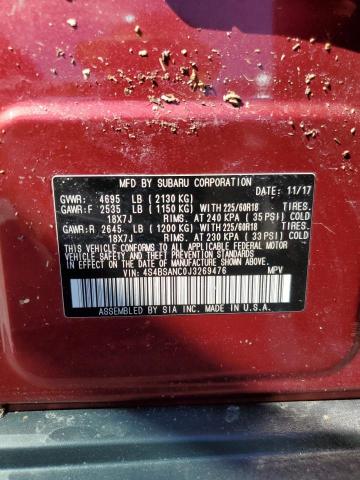 Photo 14 from auction – 2018 SUBARU OUTBACK 2. with VIN 4S4BSANC0J3269476