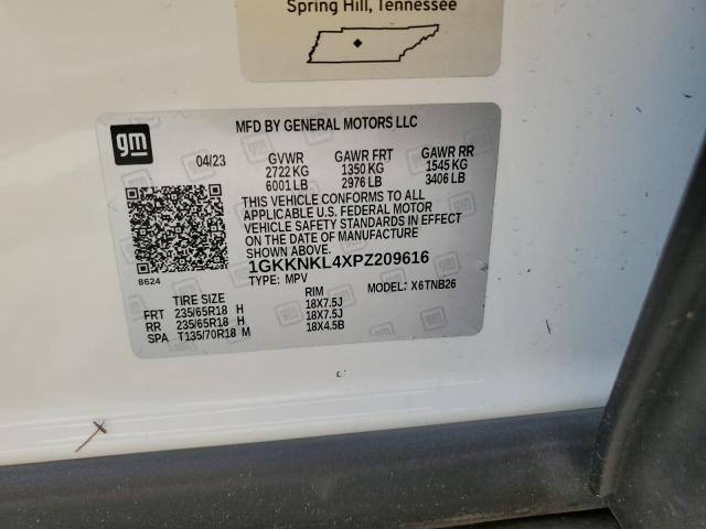 Photo 14 from auction – 2023 GMC ACADIA SLE with VIN 1GKKNKL4XPZ209616