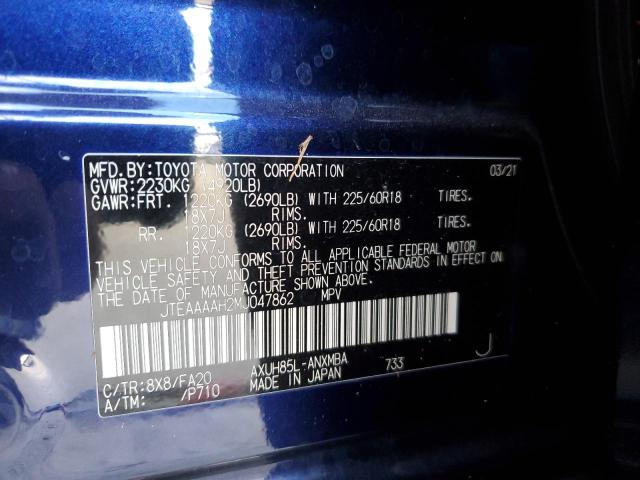 Photo 14 from auction – 2021 TOYOTA VENZA LE with VIN JTEAAAAH2MJ047862