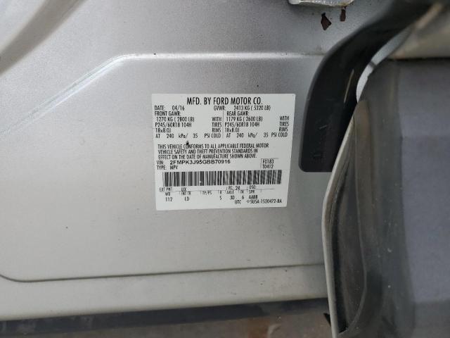 Photo 14 from auction – 2016 FORD EDGE SEL with VIN 2FMPK3J95GBB70916