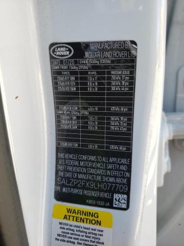 Photo 14 from auction – 2020 LAND ROVER RANGE ROVE with VIN SALZP2FX9LH077709