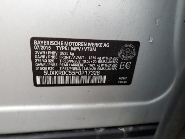 Photo 14 from auction – 2015 BMW X5 XDRIVE3 with VIN 5UXKR0C55F0P17328